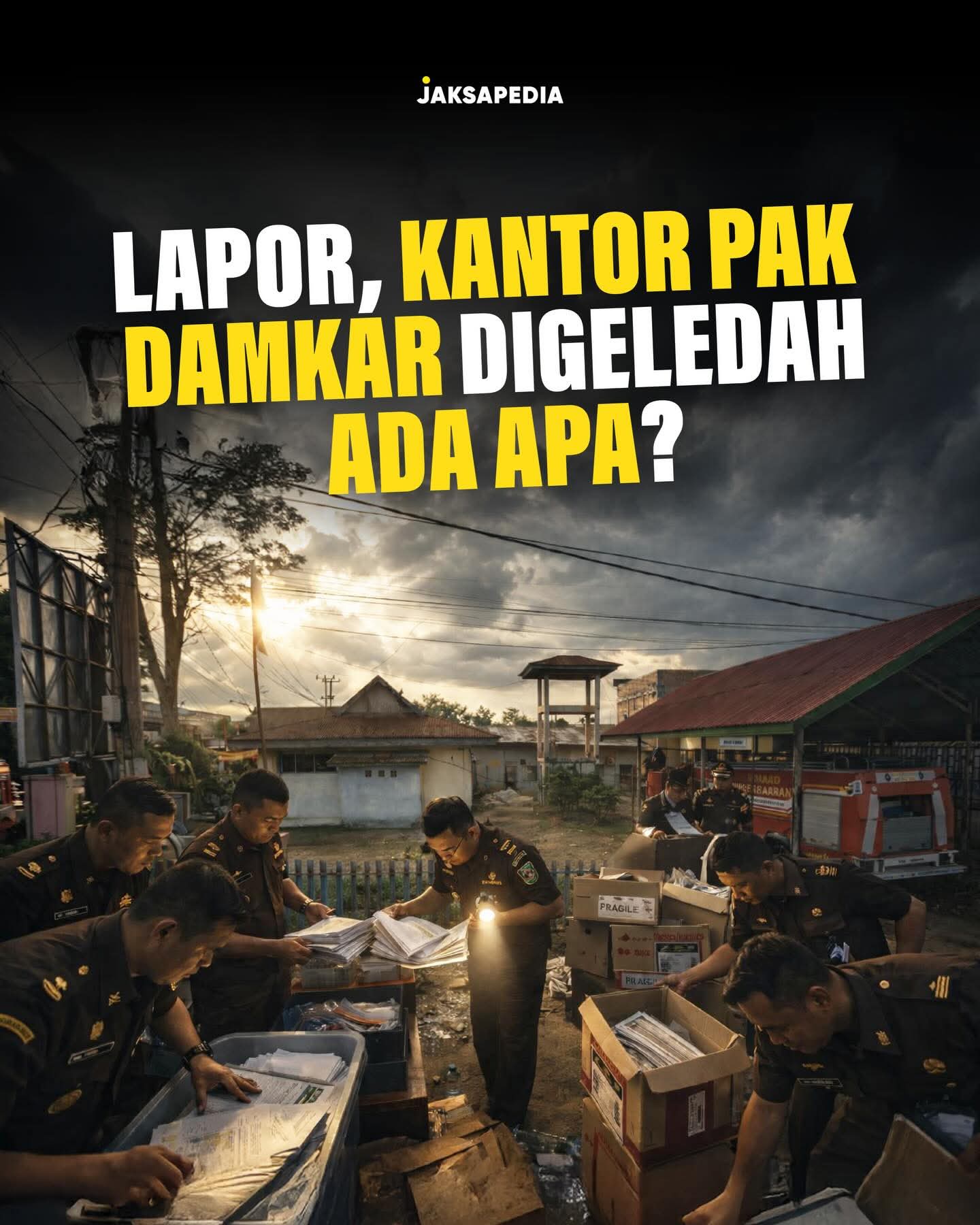 Kejaksaan Negeri Sungai Penuh Geledah Kantor Dinas Pemadam Kebakaran Usut Dugaan Penyelewengan Dana Operasional